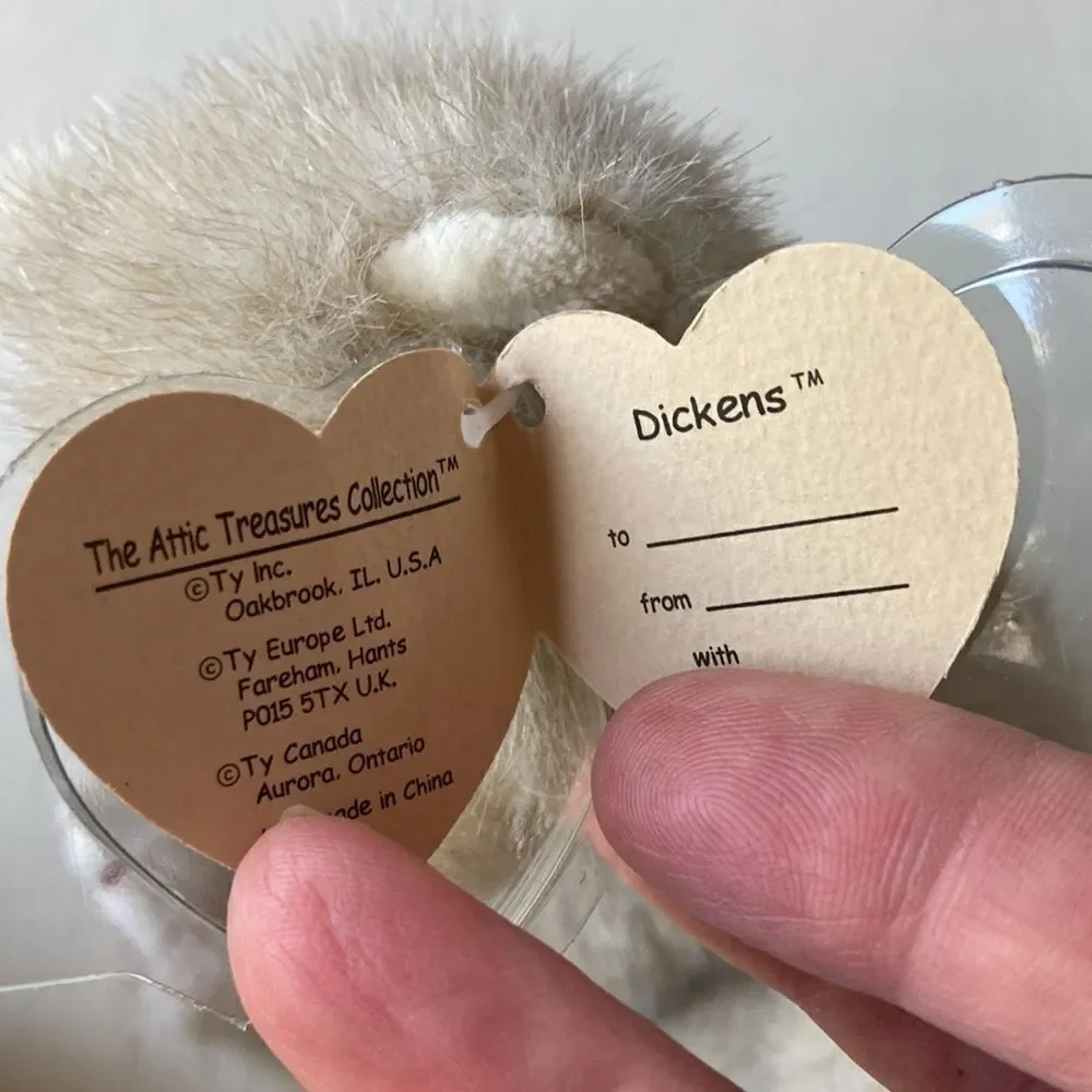 Vintage 1993 Ty Attic Treasures Darling Darlene & Dickens Bears Bundle of Two
